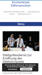 Mobile Screenshot of kirche-dithmarschen.de